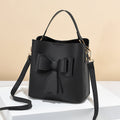 Classic Bucket Bow Women's Crossbody Bag - Large Capacity Portable Women's Handbag
